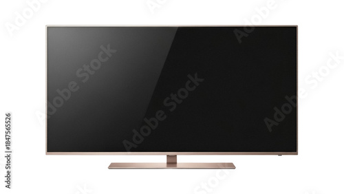 Fotografie Isolated widescreen smart TV set, contemporary design, display of television tec