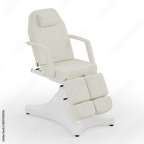Spa salon chair isolated on white