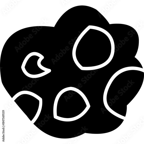 Asteroid Rock Icon