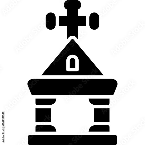 Christian Church Building Icon