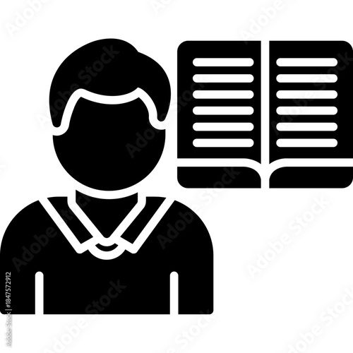 Education and Knowledge Learning Concept Icon