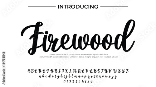 Firewood - Elegant Script Font for Smooth Handwritten Design and Creative Typography