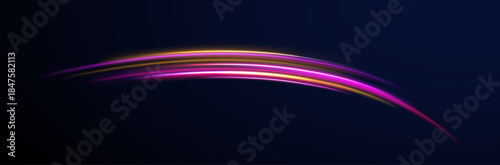 Road color line swirl motion streak fast dynamic highway.
