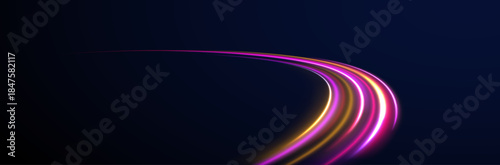 Motion line blur streak light dynamic fast city night.
