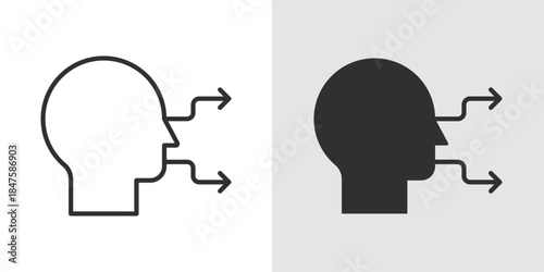 AI decision icon representing intelligent decision-making, featuring branching paths or checkmarks combined with neural or circuit elements to symbolize smart analysis and automated choices.