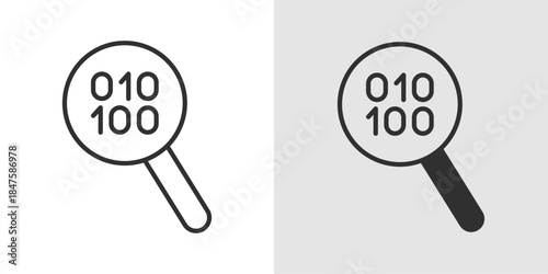 AI fraud detection icon showing a shield, magnifying glass, or alert symbol combined with circuit or neural elements.