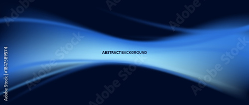 Blue abstract background with 3d abstract geometry objects. Vector template for digital lux business banner, contemporary formal invitation, luxury voucher