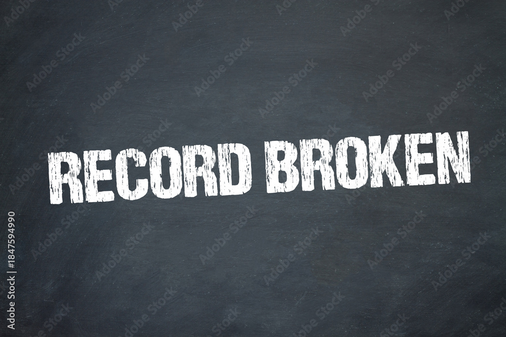 Obraz premium Record broken