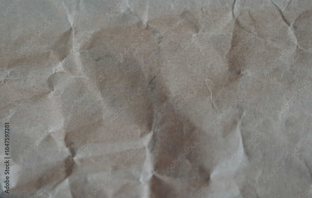 Obraz premium The surface of the paper bag has wrinkles.