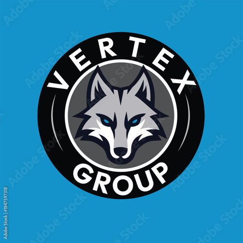 Futuristic wolf face mascot logo vector for tech and gaming companies, esports teams, security branding, and modern animal-inspired corporate identity designs