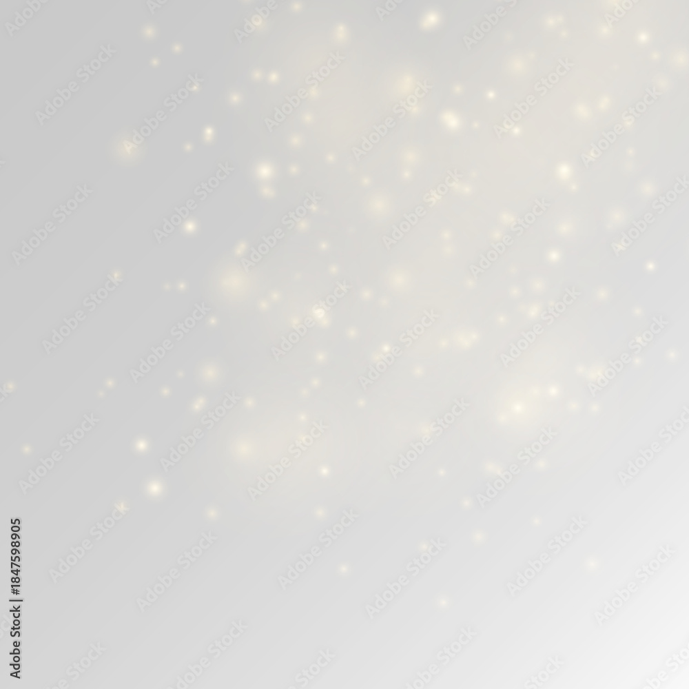 Obraz premium Shimmering golden dust sparkles with glitter and sparks over soft bokeh and blur, glowing with radiant highlights, twinkle, and flare as light particles form festive Christmas and New Year shine. PNG 