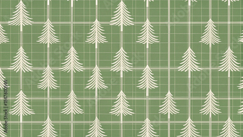 A seamless Christmas plaid pattern with tartan lines vector background 