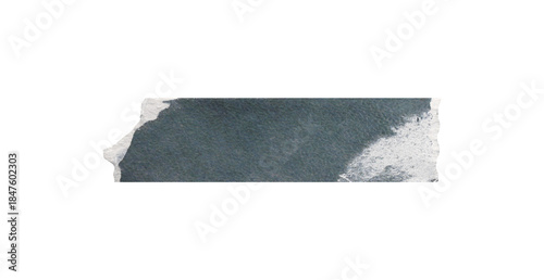 Paper washi tape PNG sticker, ripped paper with texture on a transparent background, Adhesive paper tape isolated on a white background.