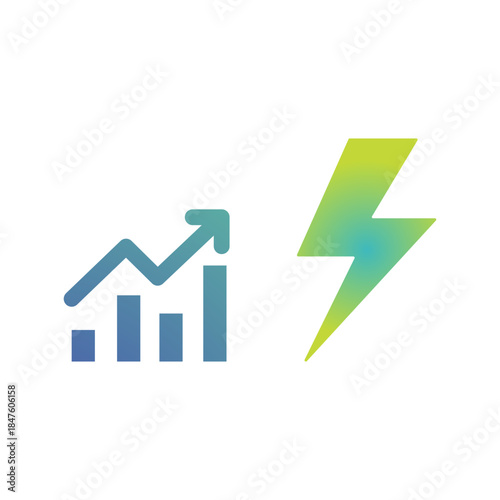 Green piggy bank with currency symbols and upward trending graph symbolizing financial growth