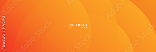 Minimal geometric background. Orange elements with fluid gradient. Dynamic shapes composition. poster, website