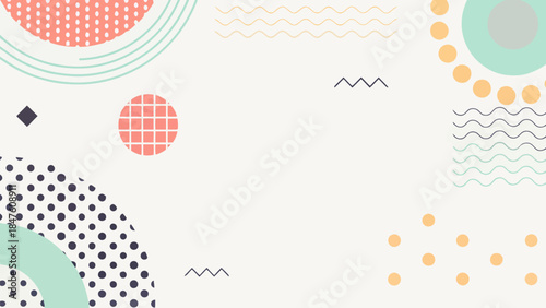 Lightweight Geometric Shapes in a Modern Abstract Background - Clean Vector Design | Editable EPS vectors.