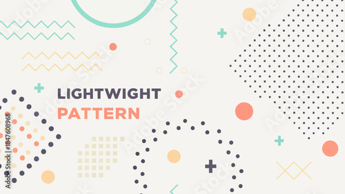 Abstract Vector Background Featuring Lightweight Geometric Elements and Modern Style - Illustration | Editable EPS vectors.
