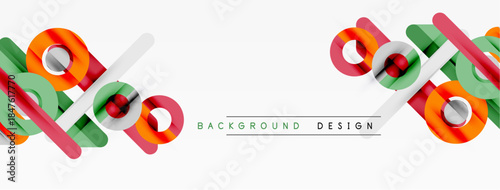 Abstract colorful lines, shapes create dynamic background. Modern design elements suggest movement, energy, visual appeal.