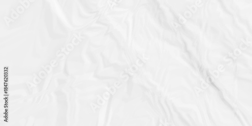 Paper texture background, Old paper background ripple soft white pattern wave crumple. Crushed and creased soft paper. Abstract wrinkle effect grunge and rough backdrop vintage page.