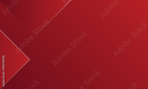 Illustration of abstract red metallic with white light ray and glossy line.