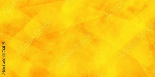 Abstract watercolor art background featuring a vintage grunge pattern of yellow leaves and orange fire smoke textures on a light paper backdrop