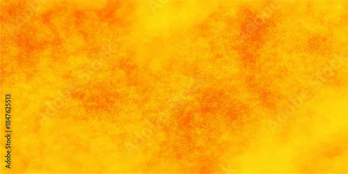 Abstract orange grunge wallpaper featuring a textured design of hot flames and burning red smoke creates a vintage watercolor illustration of an inferno backdrop