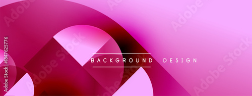 Abstract pink design features flowing shapes, gradients. Modern background ideal for presentations, websites, branding. Smooth curves create dynamic visual.