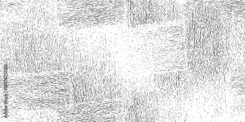 Black and white abstract pattern of vertical and horizontal lines and dashes texture