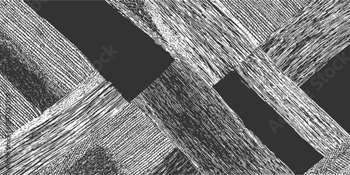 Abstract diagonal lines and textured stripes overlaying dark gray background pattern