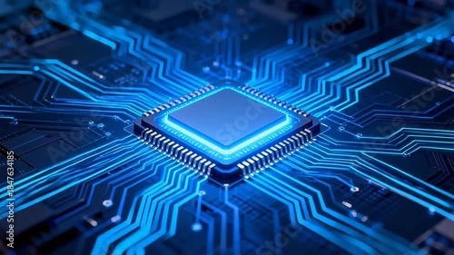 Wallpaper Mural Microchip and Circuit Board Torontodigital.ca