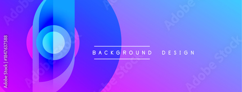 Abstract gradient background. Purple, blue hues blend smoothly. Minimalist design with text overlay. Modern, vibrant aesthetic.