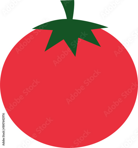 Red and fresh tomato. Fresh organic vegetables for cooking, salad, healthy eating. Tomato icon vector illustrations. Fresh and ripe tomato.