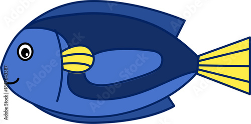 Cute cartoon fish. Sea ocean animal. Baby kids collection. Tropical fish vector cartoon icon. Isolated cartoon icon aquarium animals .