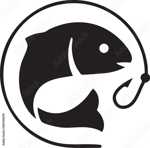 black fish logo, Fishing Reels Fishing Rods Casting, fishing pole, logo, fishing Rods png