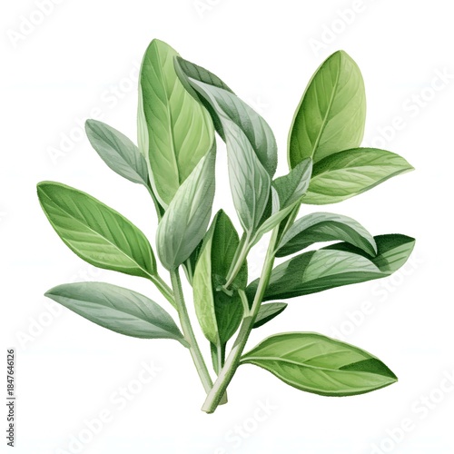 Elegant sage bundle showcases its velvety leaves and subtle texture against a bright white background