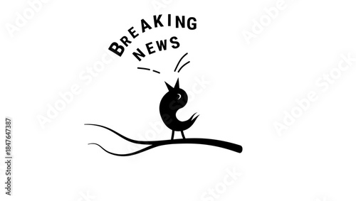 Breaking news, a chirping bird brings good news