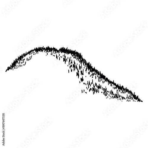 Vector hill for background images