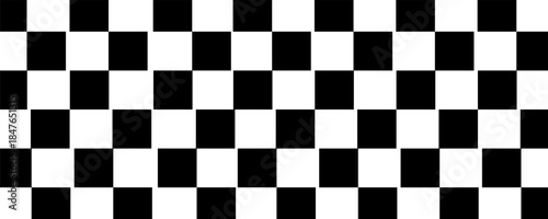 Black and white checkered pattern, Checkerboard seamless pattern