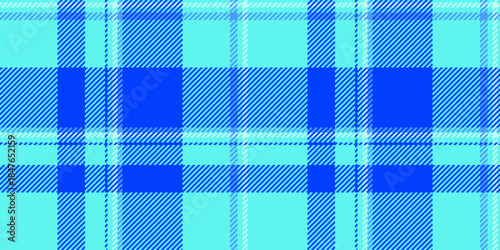 Marketing pattern textile background, customize plaid tartan check. Worldwide vector seamless texture fabric in teal and bright colors.