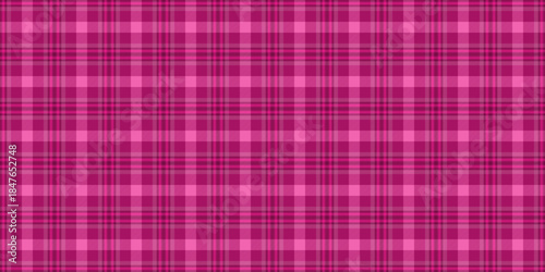 Peach check seamless fabric, loft textile pattern plaid. Official texture background vector tartan in pink color.