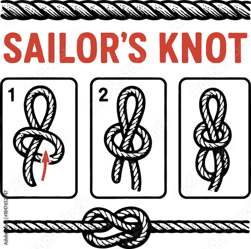 Sailors Knot Tutorial Rope Guide Nautical Art