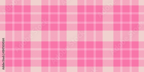 Minimalist check pattern textile, rose vector background texture. Vintage seamless tartan fabric plaid in pink and light colors.