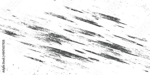 Textured gray brush strokes on white background abstract pattern grunge scratch