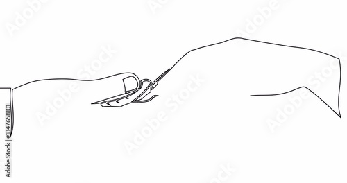 Self drawing line animation hands of lovers holding each other continuous one single line drawn concept video