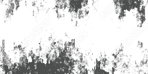 Dark grey textured grunge overlay on white background