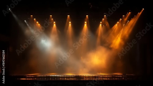 Dramatic Stage Lighting - A Captivating Visual Experience for Performances.