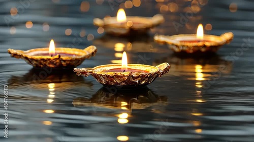 burning candles in a church