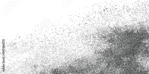 Textured grey dots and grid pattern on white background