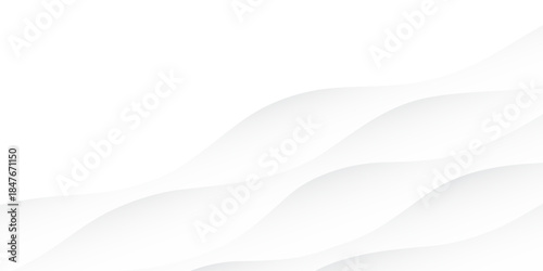 Abstract white and light gray wave modern soft luxury texture with smooth and clean vector. abstract wavy background. white background.