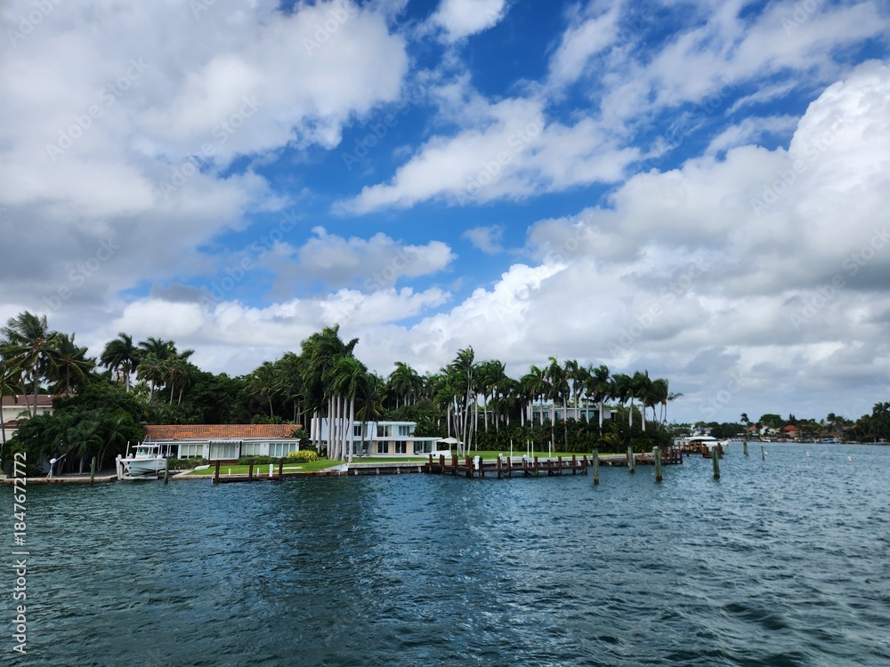 Fototapeta premium Star island in Miami